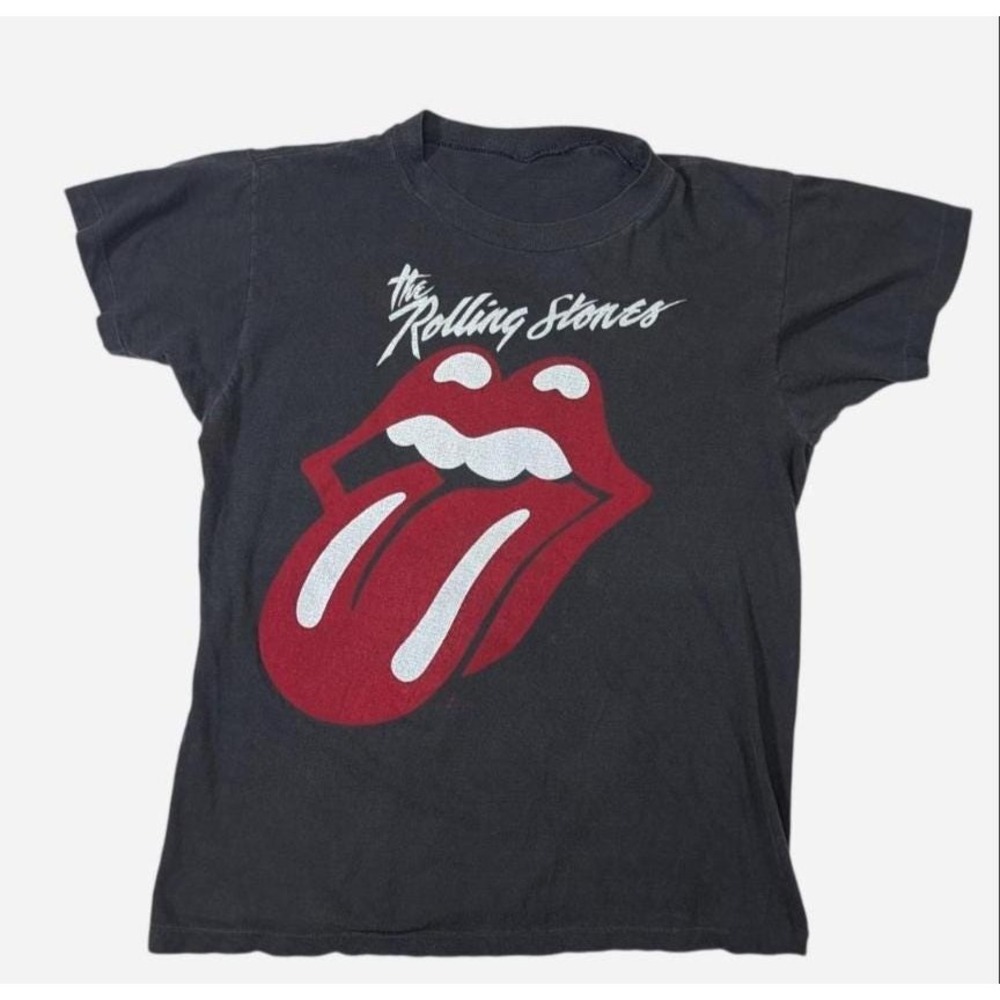 1981 Rolling Stones Band Tee, Thin Soft Single Stitch (Distressed)
